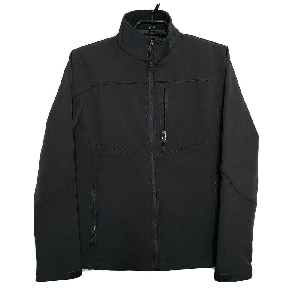 Mens TSLA Softshell Jacket SZ Small Black